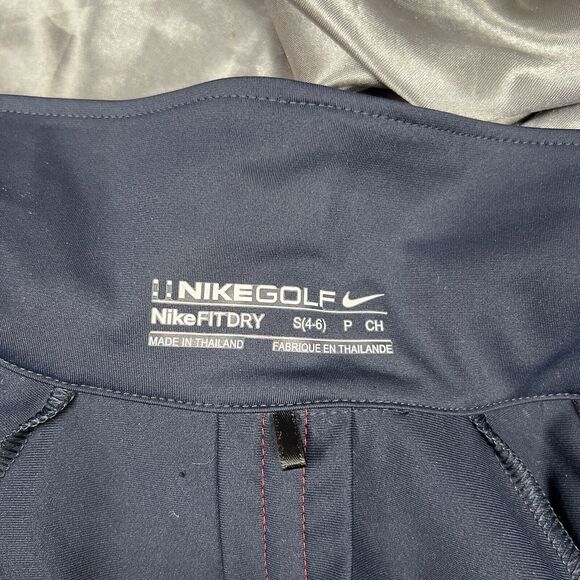 Nike Golf Tour Women S Performance Jacket Dri-Fit Navy Red Full Zip Pebble Beach - Picture 14 of 15
